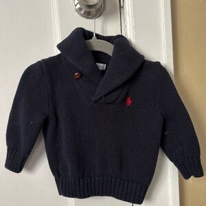 Ralph Lauren 9m 100% cotton shawl sweater